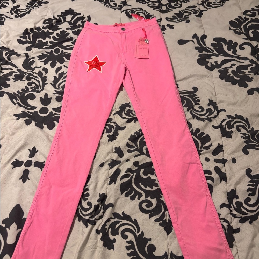 Roma Neon Pink Jeans